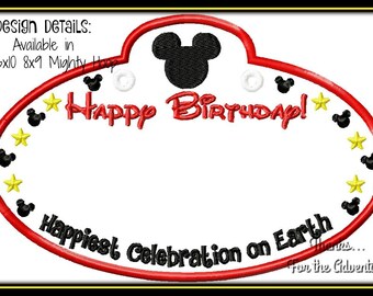 in the hoop disney minnie mouse happy birthday cast member etsy