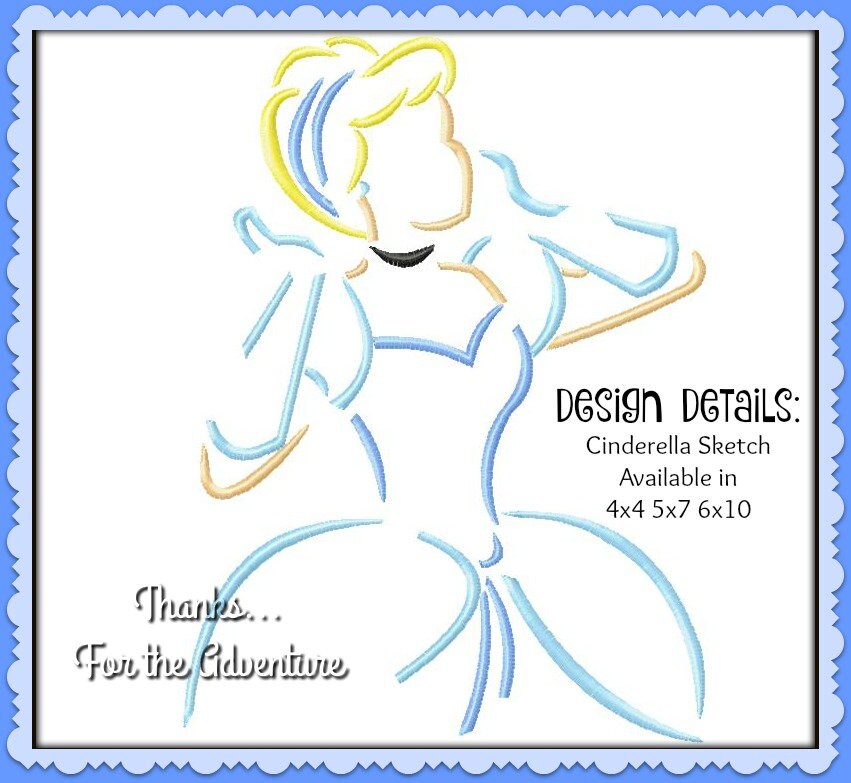 Princess Cinderella Sketch Digital