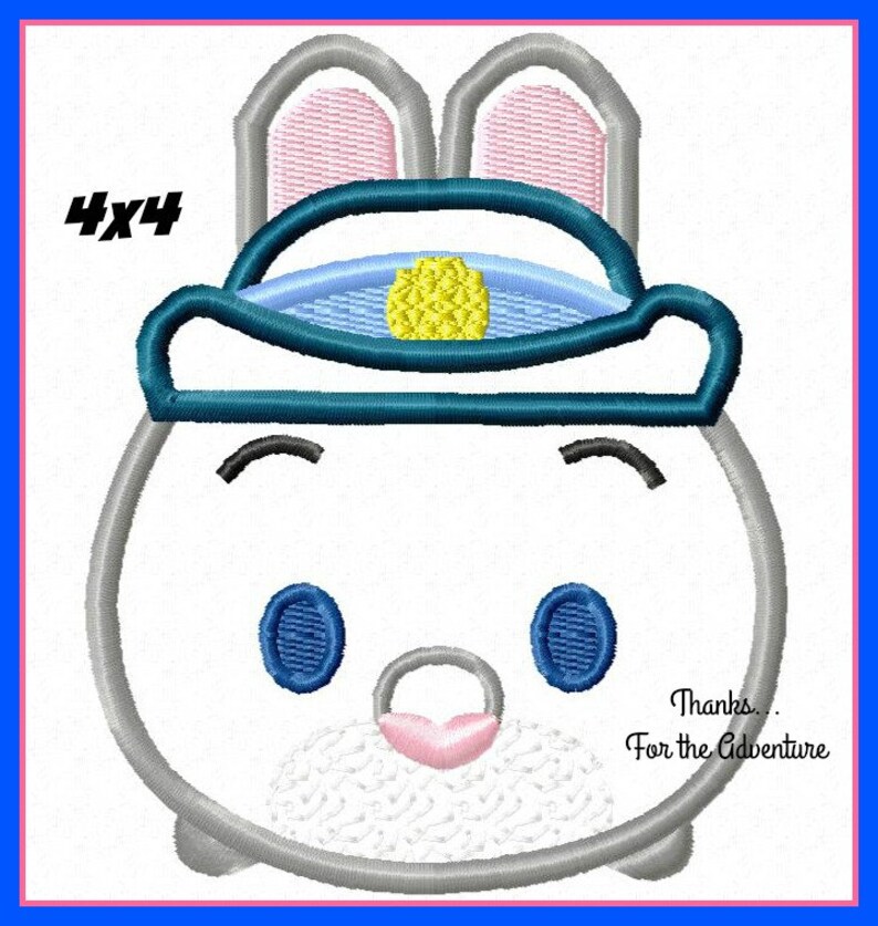 Judy Hopps From Zootopia Tsum Tsum Digital Embroidery Machine Etsy