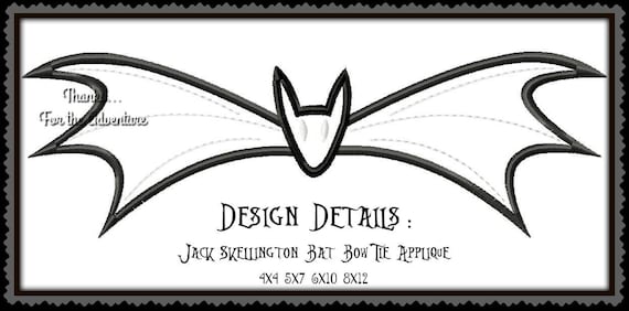 Jack Skellington Bow Tie Svg, Halloween Bow Tie Svg, Bat Bow Tie Eps ...