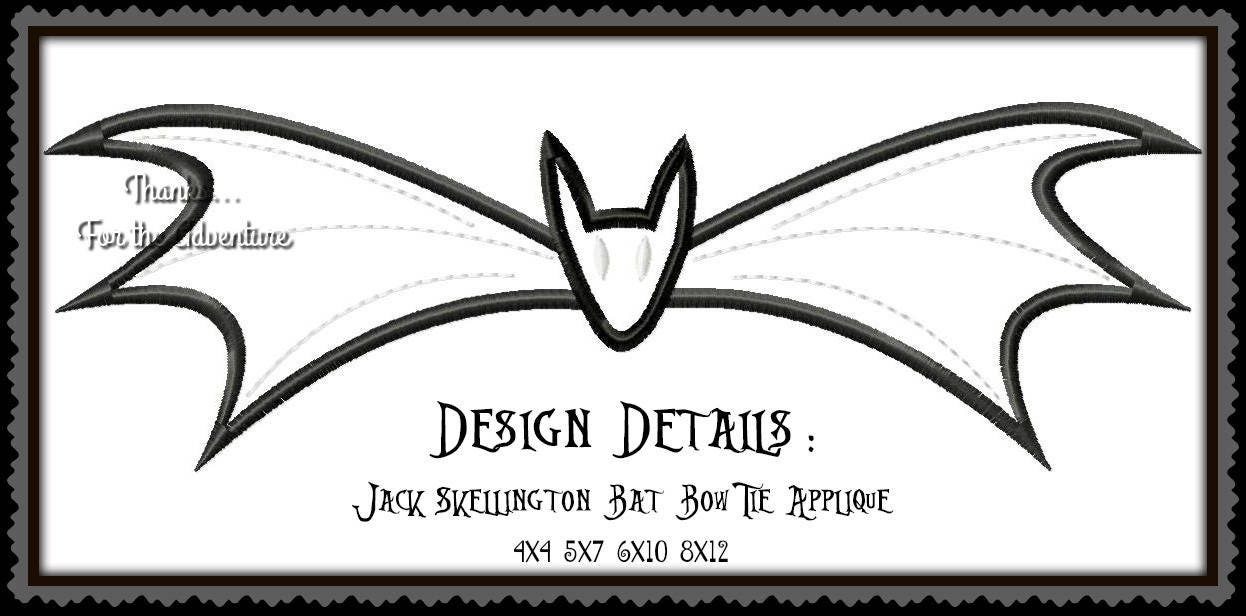 Jack Skellington Bow Tie Template