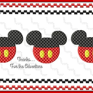 Mickey Mouse Shorts Faux Smocking Digital Embroidery Machine Design File 4x4 5x7 6x10