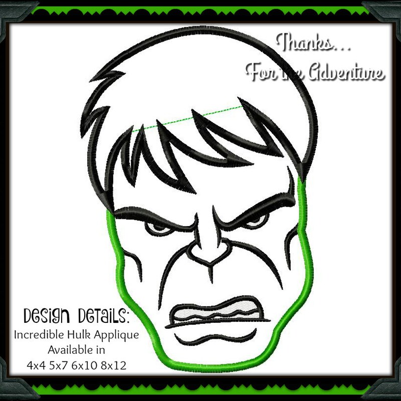 Hulk Embroidery Design - Etsy