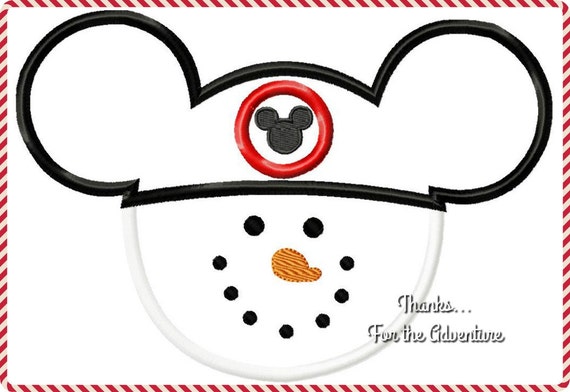 Santa Mickey Mouse Weihnachten Stickdatei Stickdatei 4x4 5x7 6x10 8x12