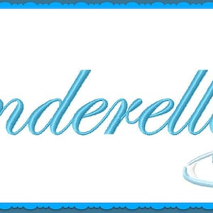 Princess Cinderella Logo with Glass Slipper Sketch Digital Embroidery Machine Design File 4x4 5x7 6x10