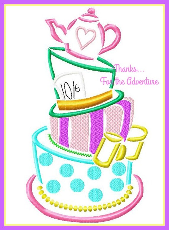 Mad Hatters From Alice In Wonderland Un Birthday Cake Etsy