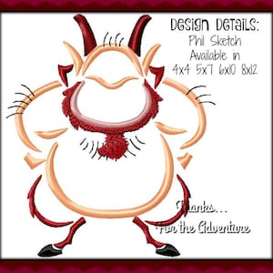 Phil from Hercules Digital Embroidery Machine Sketch  Design File 4x4 5x7 6x10 8x12