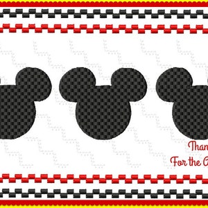 Mickey Mouse Faux Smocking Digital Embroidery Machine Design File 4x4 5x7 6x10