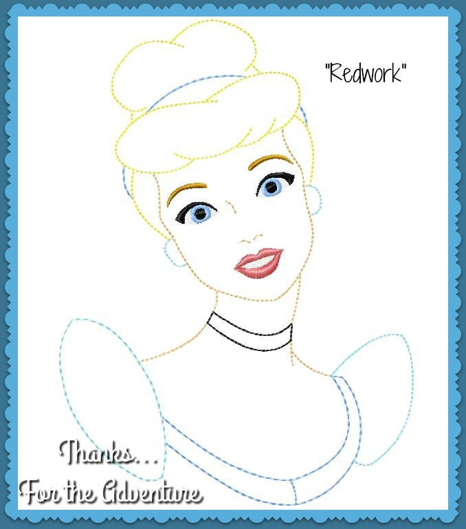 How To Draw Cinderella (step by step tutorial with free printable)