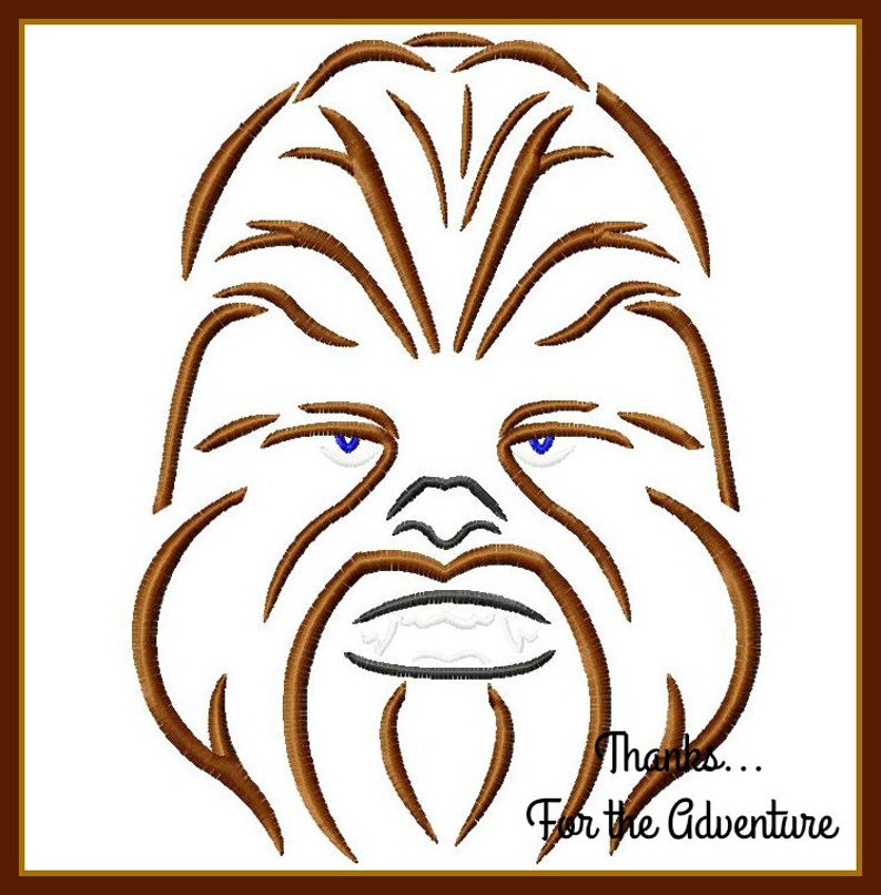 Chewbacca from Star Wars The Force Awakens Sketch Digital | Etsy