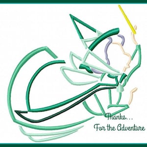 Fauna the Good Fairy from Sleeping Beauty Sketch Digital Embroidery Machine Applique Design File 4x4 5x7 6x10