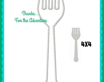 The Little Mermaid Ariel's Dinglehopper Fork Hairbrush Digital Embroidery Machine Applique Design File 4x4 5x7 6x10