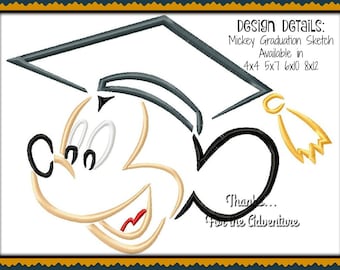 Graduation Girl 10 Embroidery Designs 4x4 5x7on multi-formatted CD in  2 sizes 