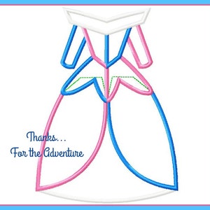 Sleeping Beauty Pricness Aurora Make it Pink Make it Blue Dress Digital Embroidery Machine Applique Design File 4x4 5x7 6x10