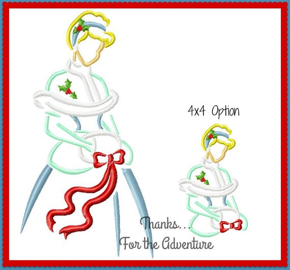 Christmas Princess Cinderella Sketch