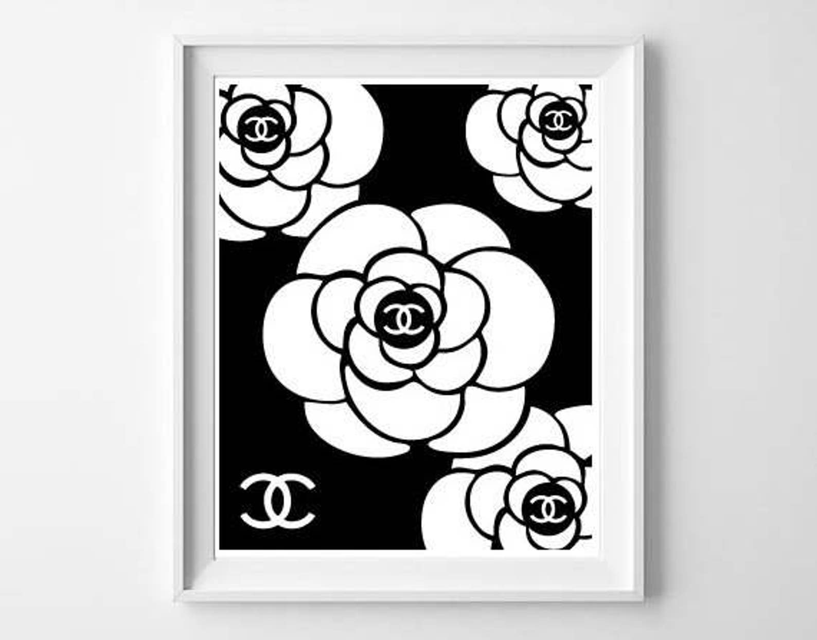 Камелия шанель рисунок