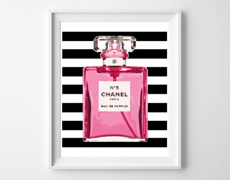Chanel Print / Chanel Printable / Art illustration Print /Wall | Etsy
