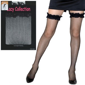 Sexy Stay Up Fishnet Stockings from Japan (size Medium)