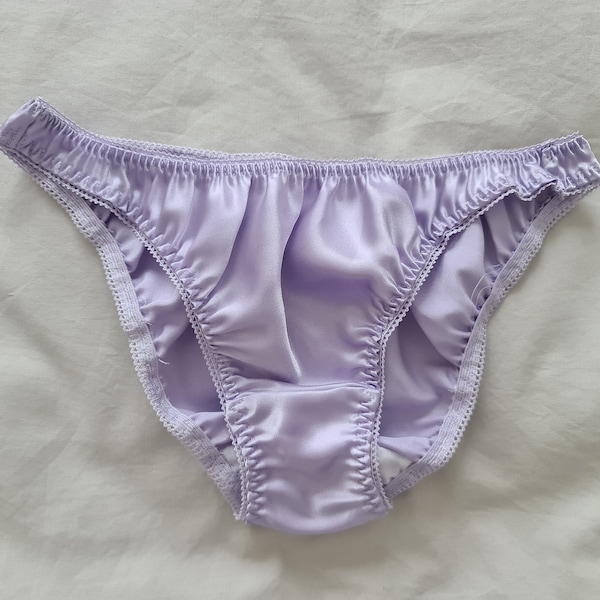 Silky Satin Lo Rise Bikini Panties from Japan (size 10 Aus/UK & 5/US)