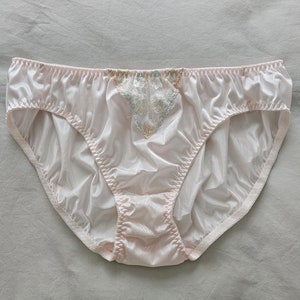 Baby Pink Fuller Fit Vintage Style Panties. Soft Silky Sissy