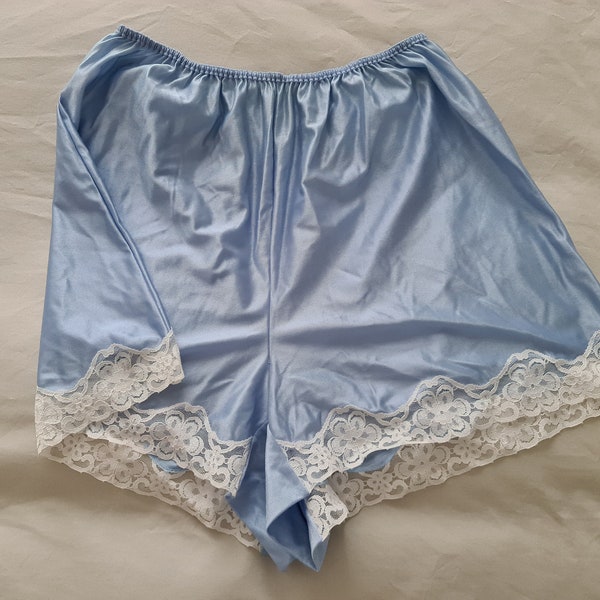 Seidige französische Knickers aus den 1970er Jahren (Größe 14 Aus/UK & 7/US)