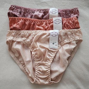3 x Silky Bikini Panties from Japan (size XS 8-10 Aus/UK & 4-5/US)