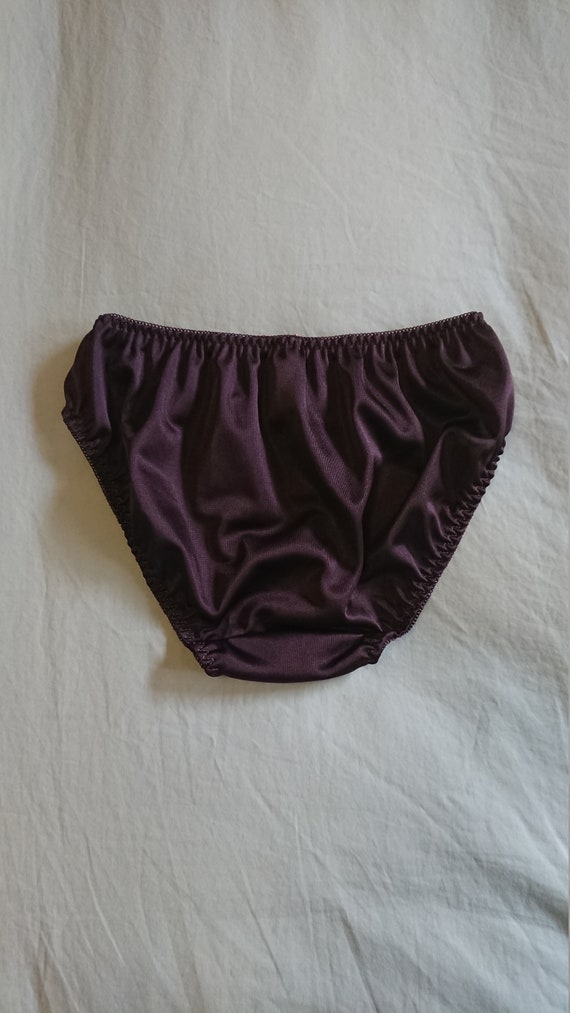 Silky Purple NWOT Nylon Bikini Panties from Japan (size 12 Aus/UK & 6/US)