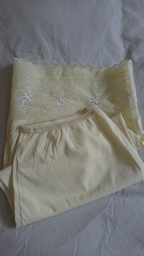LILAC mauve shiny SATIN white lace waist HALF SLIP petticoat 4 lengths 6 sizes