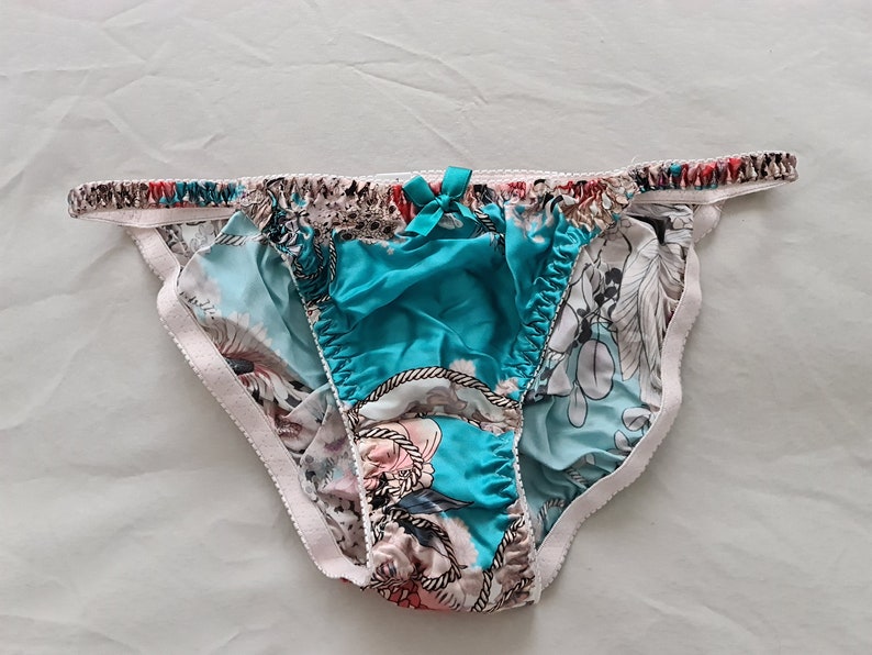 Silky String Bikini Panties size 14 Aus/UK & 7/US | Etsy