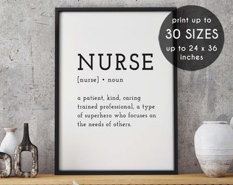 Nurse Wall Art Etsy