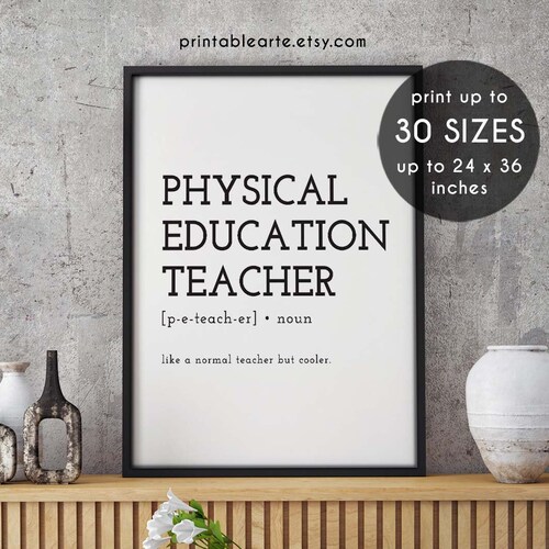 Physical Education Teacher Sweatshirt PE Teacher Gift Phys Etsy