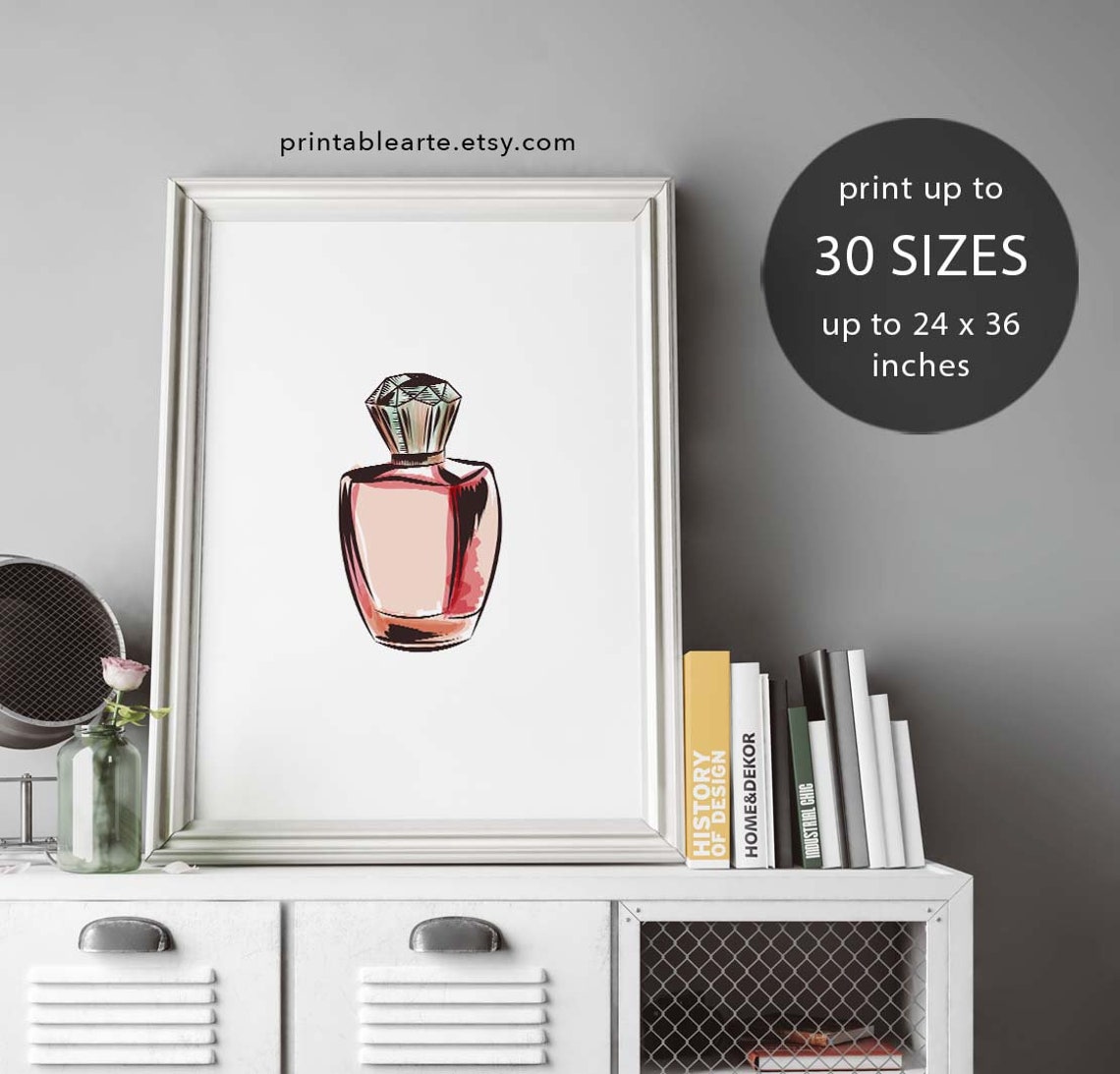 Perfume Bottle Print Fashion Print Perfume Print Make up - Etsy