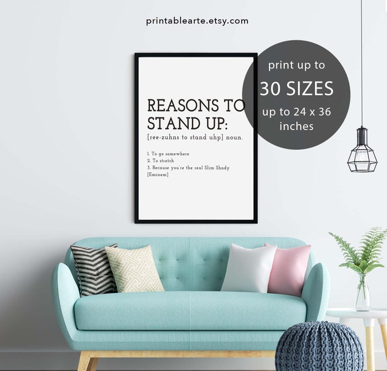 Real Slim Shady Definition Print Eminem Lyrics Poster Rap Etsy