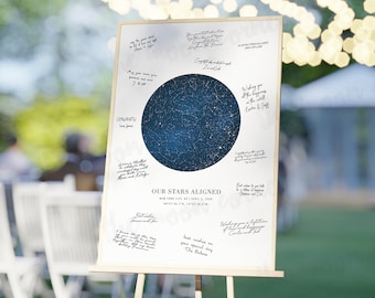Wedding Guestbook, Custom Star Map, Constellation Chart, Map of the Night Sky, Custom Star Chart, Personalized Star Map, Constellation Map