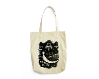 Eco Friendly Tote Bag — "Wanderings of a Comet" — "Pérégrinations D'une Comète" — Vintage Celestial Art — Gift Ideas — Reusable Tote Bag