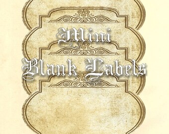 printable blank apothecary labels1 x 2 6 etsy