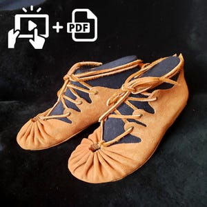 DIY ''Sun Sandals'' Video & PDF Tutorial + Patterns / Handmade Sandals / Puckered Toes/ Barefoot Leather Shoes / Minimalist Footwear