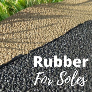 Extra Rubber For Soles, 3mm / High Quality SVIG (similar to Vibram) Compact Rubber / Minimalist Shoes / Caramel, Dark Brown