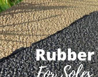3 mm Compact Rubber Sheet, DIY Minimalist Shoe Soles (31 × 24 cm)