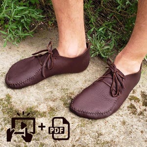 DIY &quot;The Runners&quot; and &quot;Laced-Up Boots&quot; Video & PDF Tutorial with Printable Patterns / 3 in 1 Package: Low Moccs, Boots and Winter Shoes