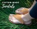Minimalist Sandals / Zero-Drop Sandals / Custom-Made-to-Order / Genuine Leather and High Quality Compact Rubber 