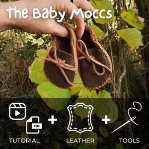 Video Tutorial + KIT For Baby Moccasin Making, DIY Barefoot Shoes, Soft-Soled Kids Shoes