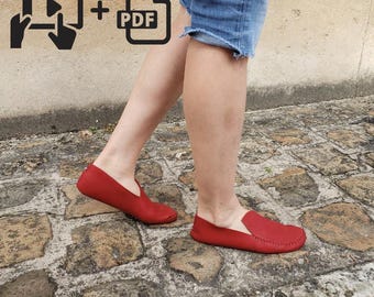 DIY Leather Moccasins Tutorial: Moon Style, Video & PDF Patterns