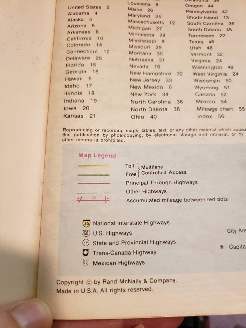 OMC owatonna Manufacturing Rand Mcnally road atlas Old