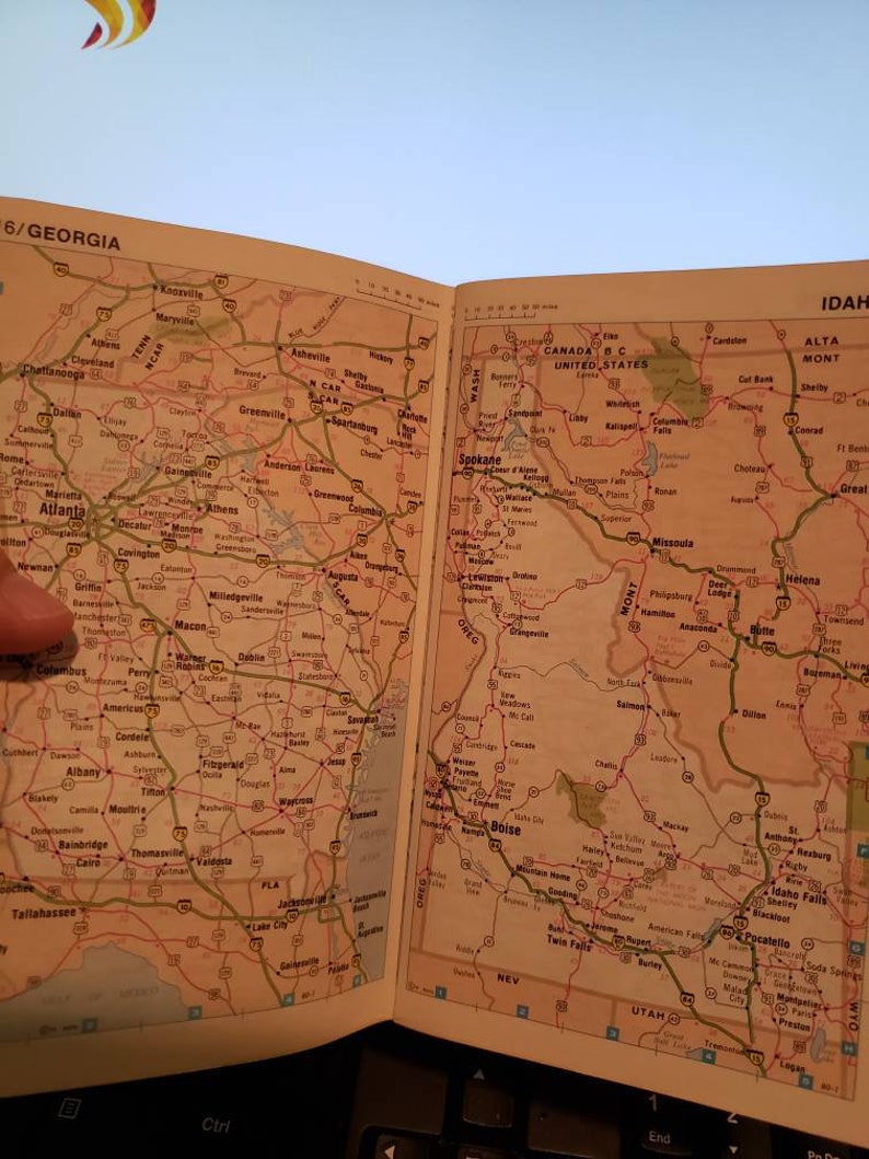 OMC owatonna Manufacturing Rand Mcnally road atlas Old