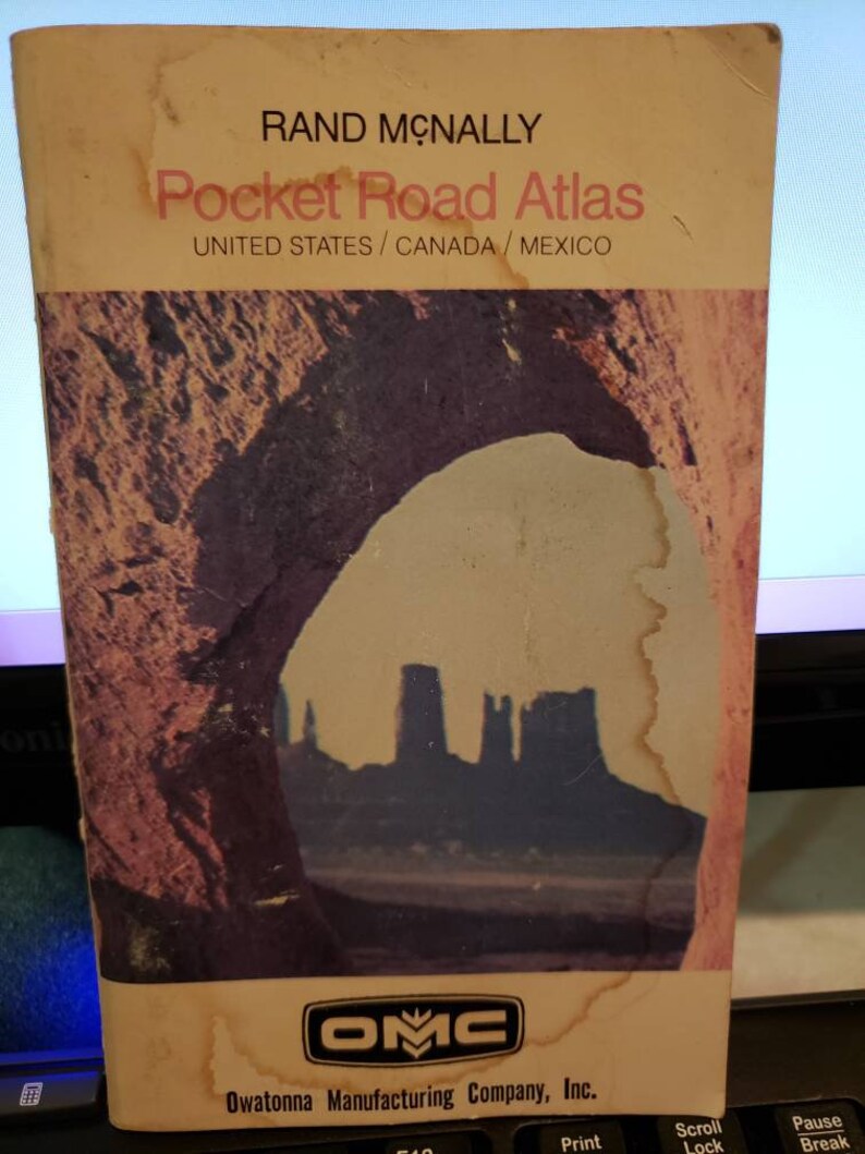 OMC owatonna Manufacturing Rand Mcnally road atlas Old