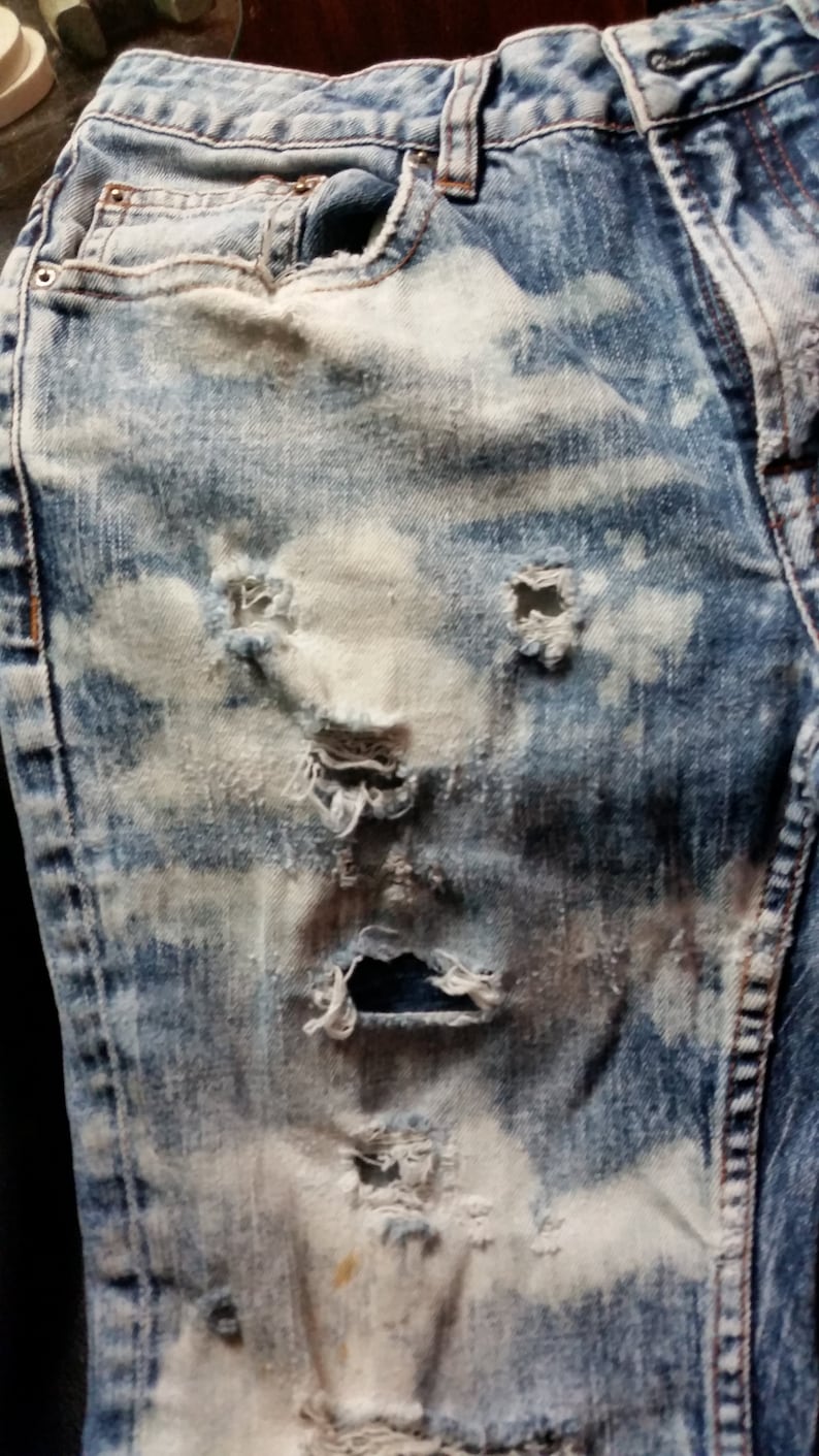 Buffalo David Bitton s32 skinny jeans cutoff distressed by Mark