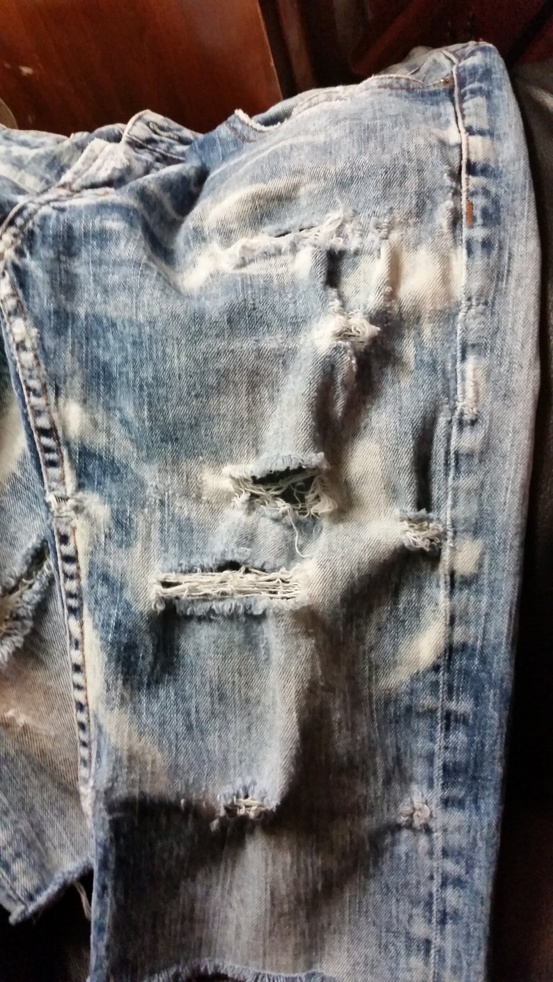 Buffalo David Bitton s32 skinny jeans cutoff distressed by Mark