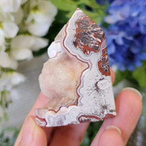 Druzy Red Banded Mexican Crazy Lace Agate Tower