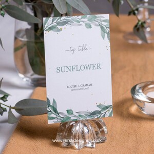 OLIVIA Botanical Wedding Invitation, Leaf Wedding Invitation, Botanical Wedding Invite, Floral Wreath Wedding, Elegant Wedding Invite Bild 6